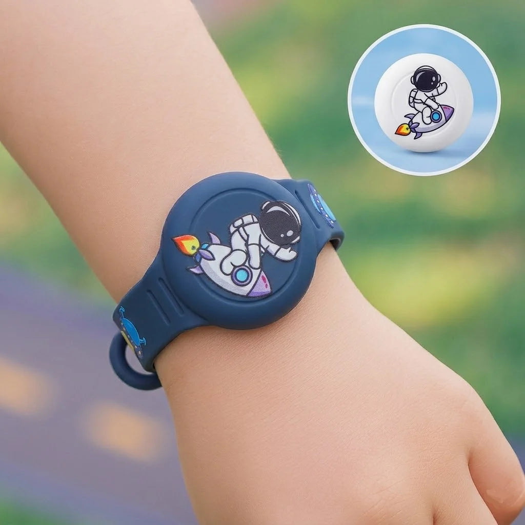 Kids Tracker Bracelet Adjustable Silicone Secure Holder