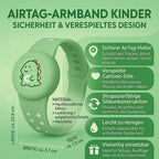 Kids Tracker Bracelet Adjustable Silicone Secure Holder