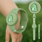 Kids Tracker Wristband Adjustable Silicone & Secure Holder