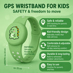 Kids Tracker Wristband Adjustable Silicone & Secure Holder
