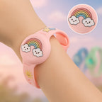 Kids Tracker Wristband Adjustable Silicone & Secure Holder