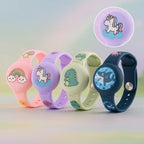 Kids Tracker Wristband Adjustable Silicone & Secure Holder