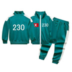 Kids Tracksuit Costume Set 3-Piece Jacket Pants Tee