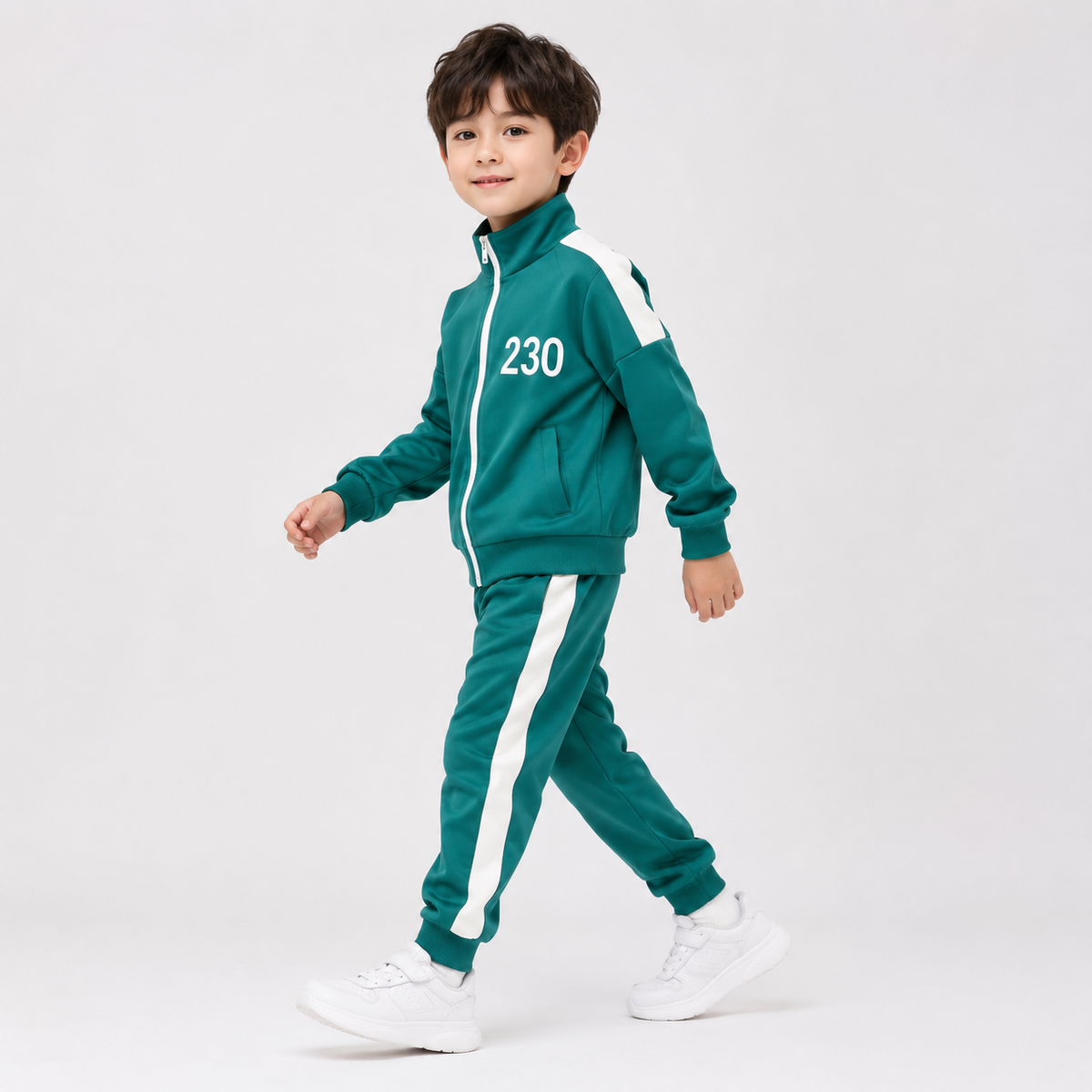 Kids Tracksuit Costume Set 3-Piece Jacket Pants Tee
