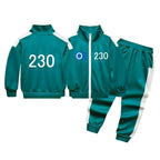 Kids Tracksuit Costume Set 3-Piece Jacket Pants Tee