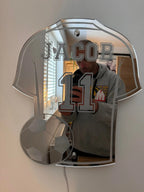 Kids Wall Mirror Football Shirt Personalized Name & Number