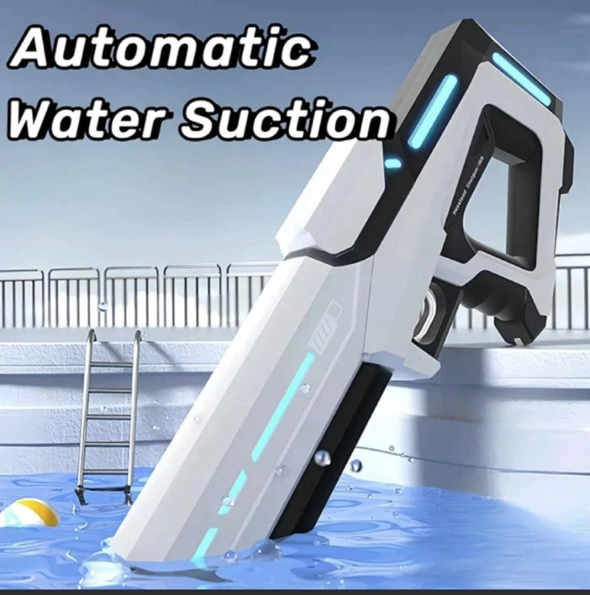 Kids Water Gun Motorized Auto-Suction Rechargeable