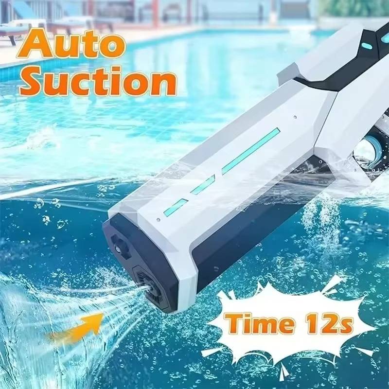Kids Water Gun Motorized Auto-Suction Rechargeable