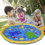 Kids Water Play Mat 60 Inch Hose-Ready Flat Splash