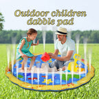Kids Water Play Mat 60 Inch Hose-Ready Flat Splash