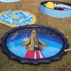 Kids Water Play Mat Integrated Spray Non-Toxic 60 Inch