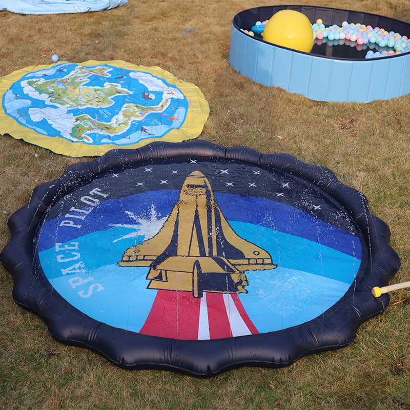 Kids Water Play Mat Integrated Spray Non-Toxic 60 Inch