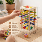 Kids Wooden Stick Game Solid Wood Nontoxic Paint