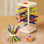 Kids Wooden Stick Game Solid Wood Nontoxic Paint