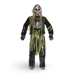 Kids Zombie Costume Jumpsuit Skull Mask & Gloves