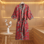 Kimono Bathrobe Reversible Organic Cotton Gauze
