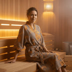 Kimono Bathrobe Reversible Organic Cotton Gauze