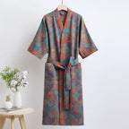 Kimono Bathrobe Reversible Organic Cotton Gauze