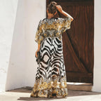 Kimono Cover-Up Lightweight Chiffon Leopard Print One Size