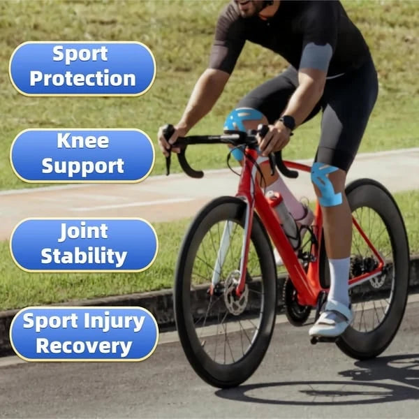 Kinesiology Tape Pre-Cut T-Shaped Knee & Ankle Support