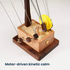 Kinetic Sculpture Hand-Cranked Handcrafted Wood