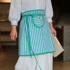 Kitchen Apron Adjustable Fit Lightweight Striped Design