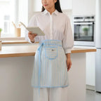 Kitchen Apron Adjustable Fit Lightweight Striped Design