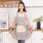 Kitchen Apron Cotton Water & Oil-Resistant Pockets