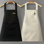 Kitchen Apron Waterproof PVC Rainbow & Cactus Print