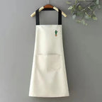 Kitchen Apron Waterproof PVC Rainbow & Cactus Print