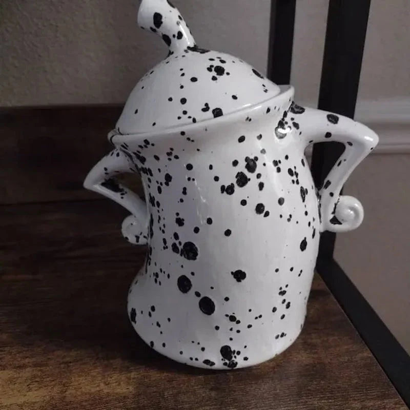 Kitchen Canister Hands-On-Hips Design No-Lid Scoop Access