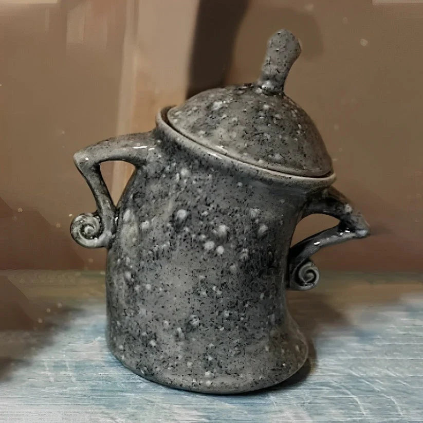 Kitchen Canister Hands-On-Hips Design No-Lid Scoop Access