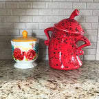 Kitchen Canister Hands-On-Hips Design No-Lid Scoop Access
