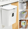 Kitchen Compost Bin Over-Door Mount Sealed Lid 2.4 Gallon