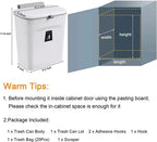 Kitchen Compost Bin Sealed Rolling Lid 2.4 Gallon