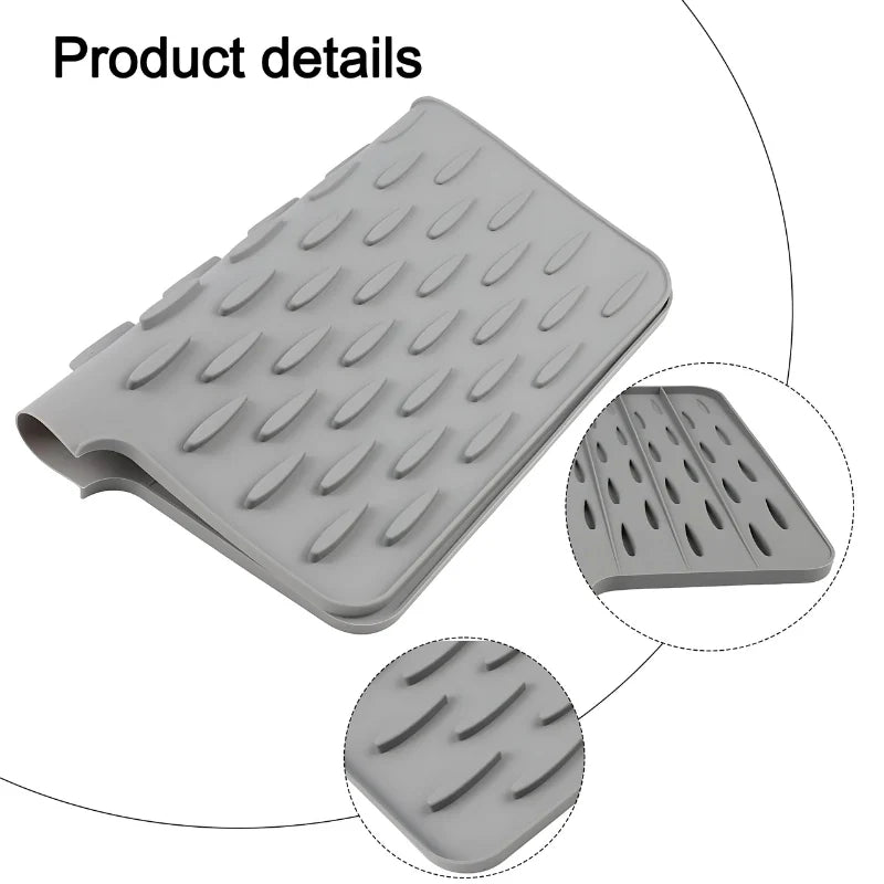 Kitchen Drying Mat Heat-Resistant Silicone Quick-Drying