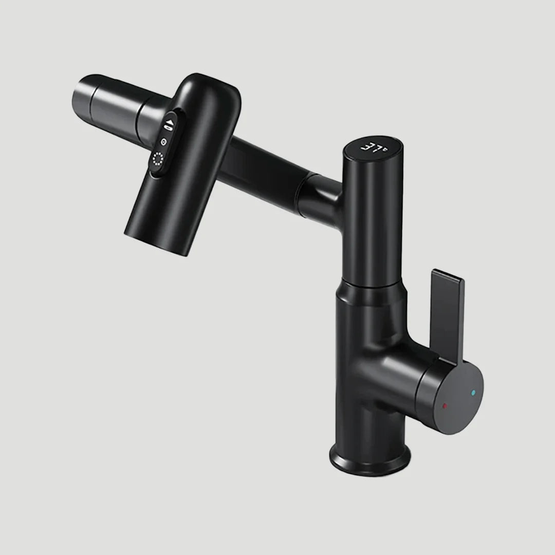 Kitchen Faucet 360° Swivel Adjustable Height Digital Display