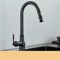 Kitchen Faucet Antique Brass Mixer Tap Swivel Spout