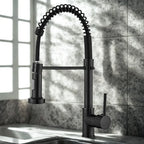Kitchen Faucet Double Spout Brass Black-Gold