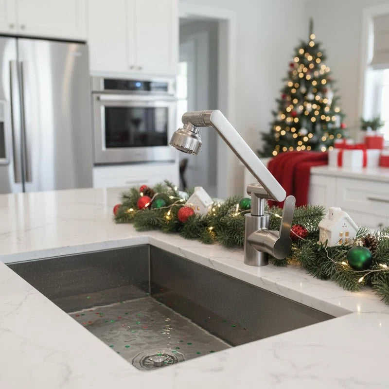 Kitchen Faucet Flexible Robotic Arm Bubble & Shower Spray