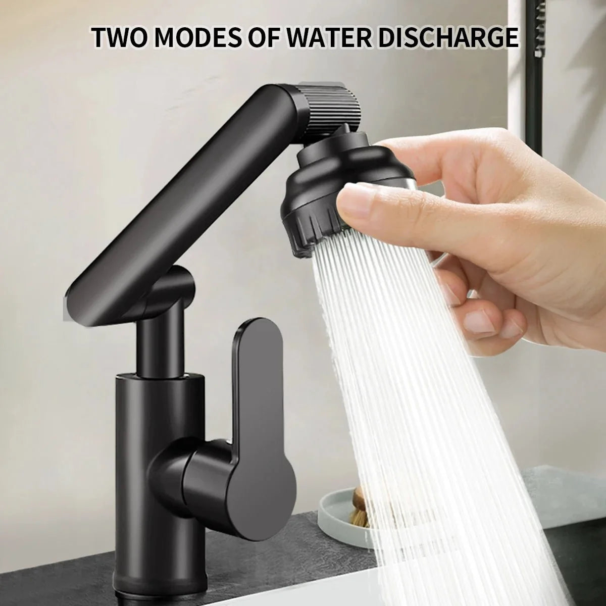 Kitchen Faucet Flexible Robotic Arm Bubble & Shower Spray