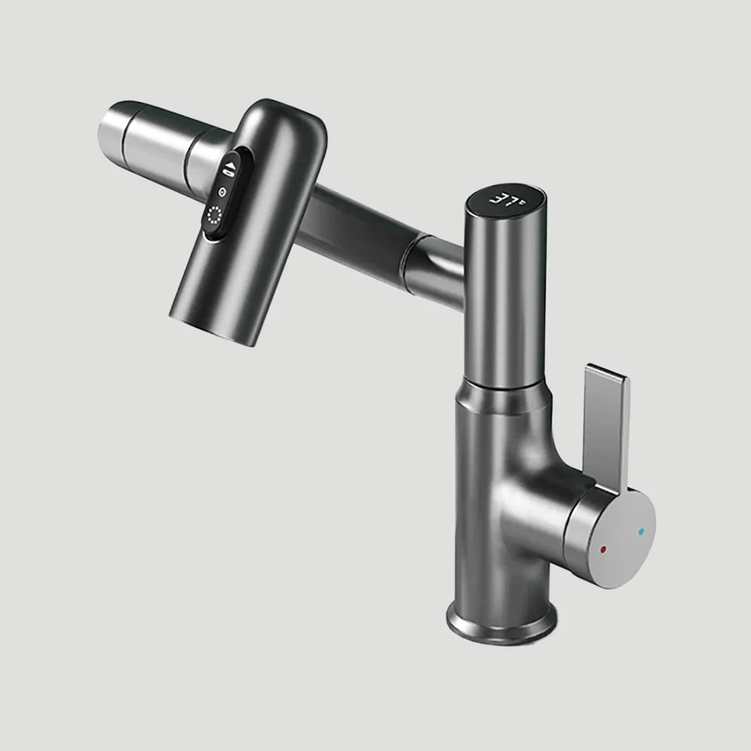 Kitchen Faucet LED Temperature Display 360° Swivel