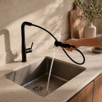 Kitchen Faucet Pull-Out Dual Spray Stainless Steel