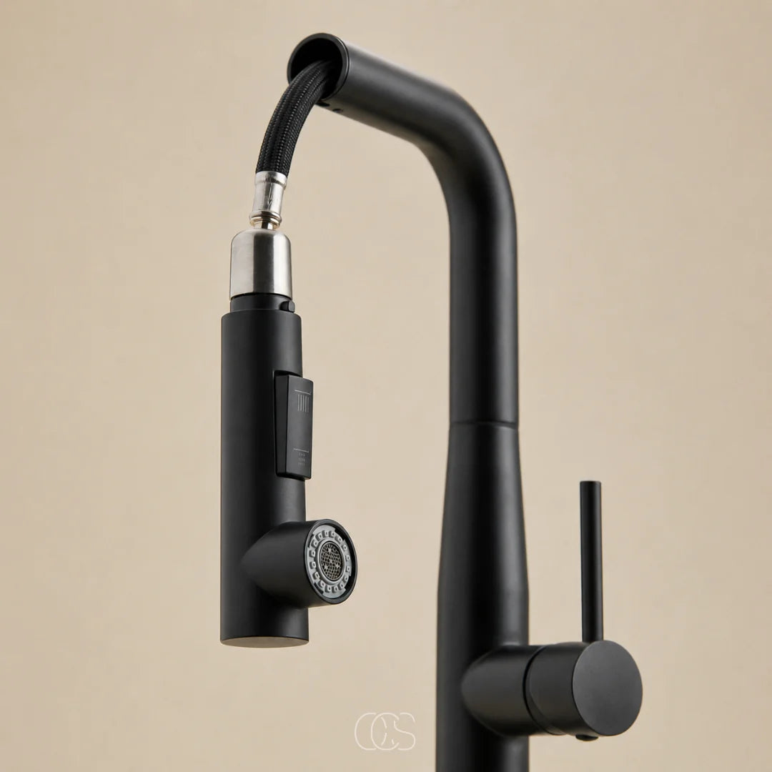 Kitchen Faucet Pull-Out Dual Spray Stainless Steel