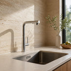 Kitchen Faucet Pull-Out Dual Spray Stainless Steel