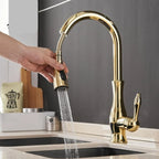 Kitchen Faucet Pull-Out Spray Head 360° Swivel Stainless Steel