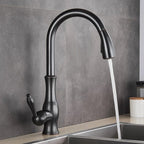 Kitchen Faucet Pull-Out Spray Head 360° Swivel Stainless Steel