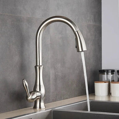 Kitchen Faucet Pull-Out Spray Head 360° Swivel Stainless Steel