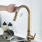 Kitchen Faucet Pull-Out Sprayer 360° Swivel Ceramic Disc Valve
