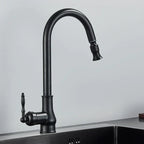 Kitchen Faucet Pull-Out Sprayer 360° Swivel Ceramic Disc Valve